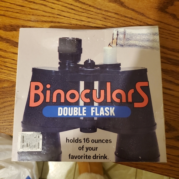 Collins Brothers Double.Flask  16oz Binoculars - Picture 1 of 2